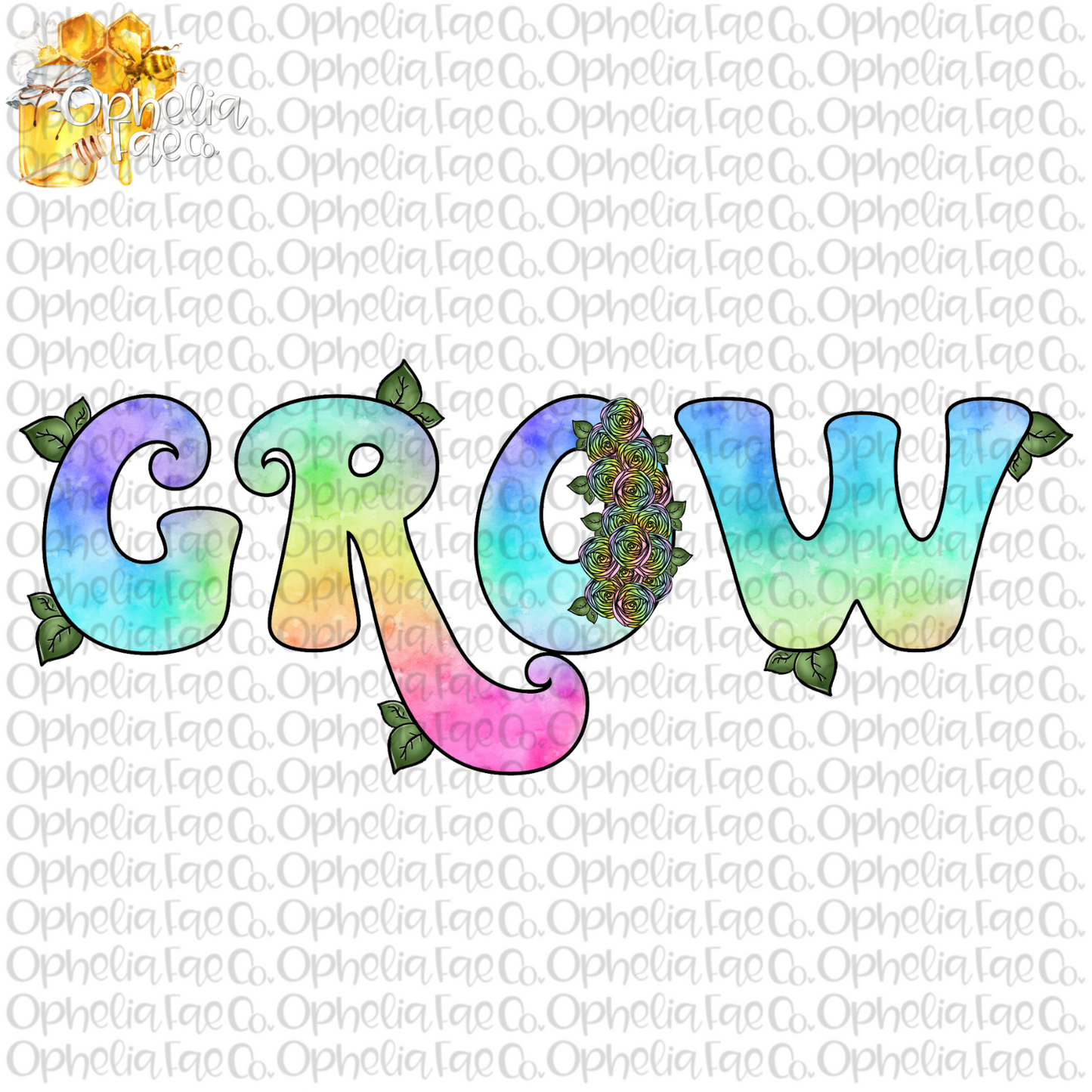 Grow PNG Digital Download