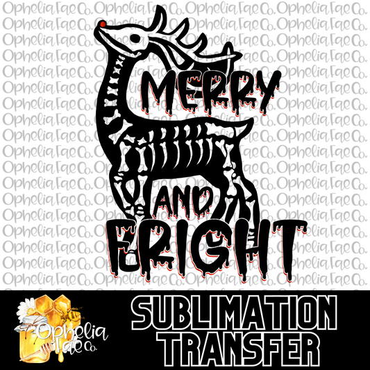 Merry & Fright - Sublimation Transfer