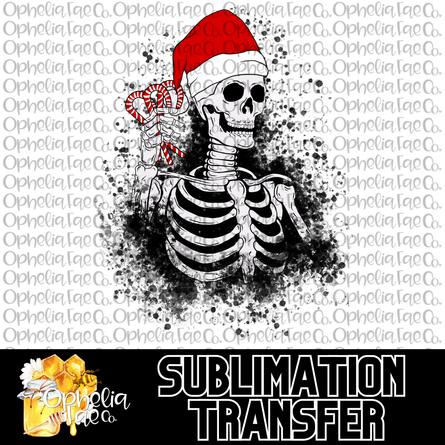 Santa Skellie - Sublimation Transfer