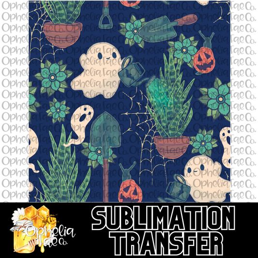 Haunting Garden Ghosties - Sublimation Transfer