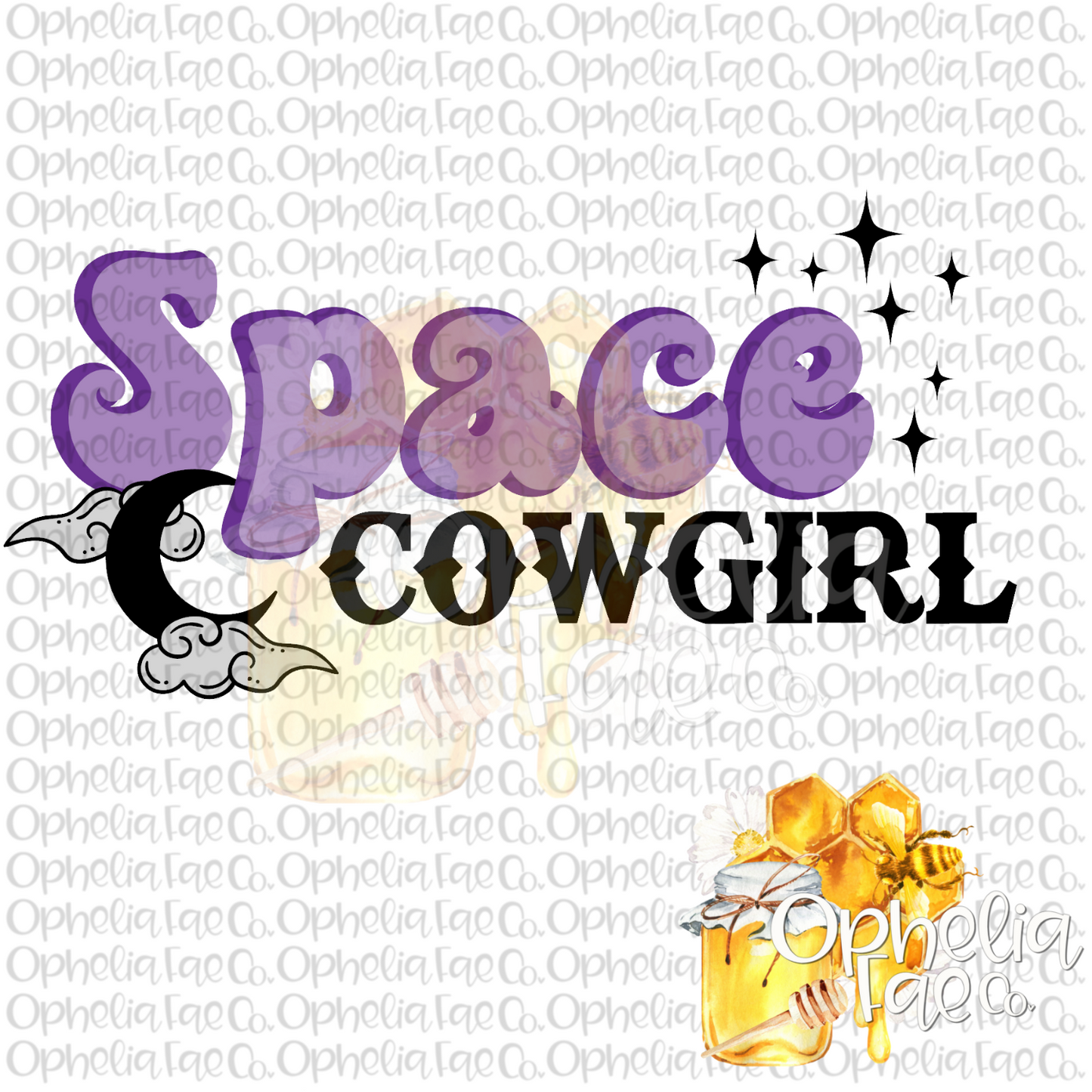 Space Cowgirl PNG Digital Download