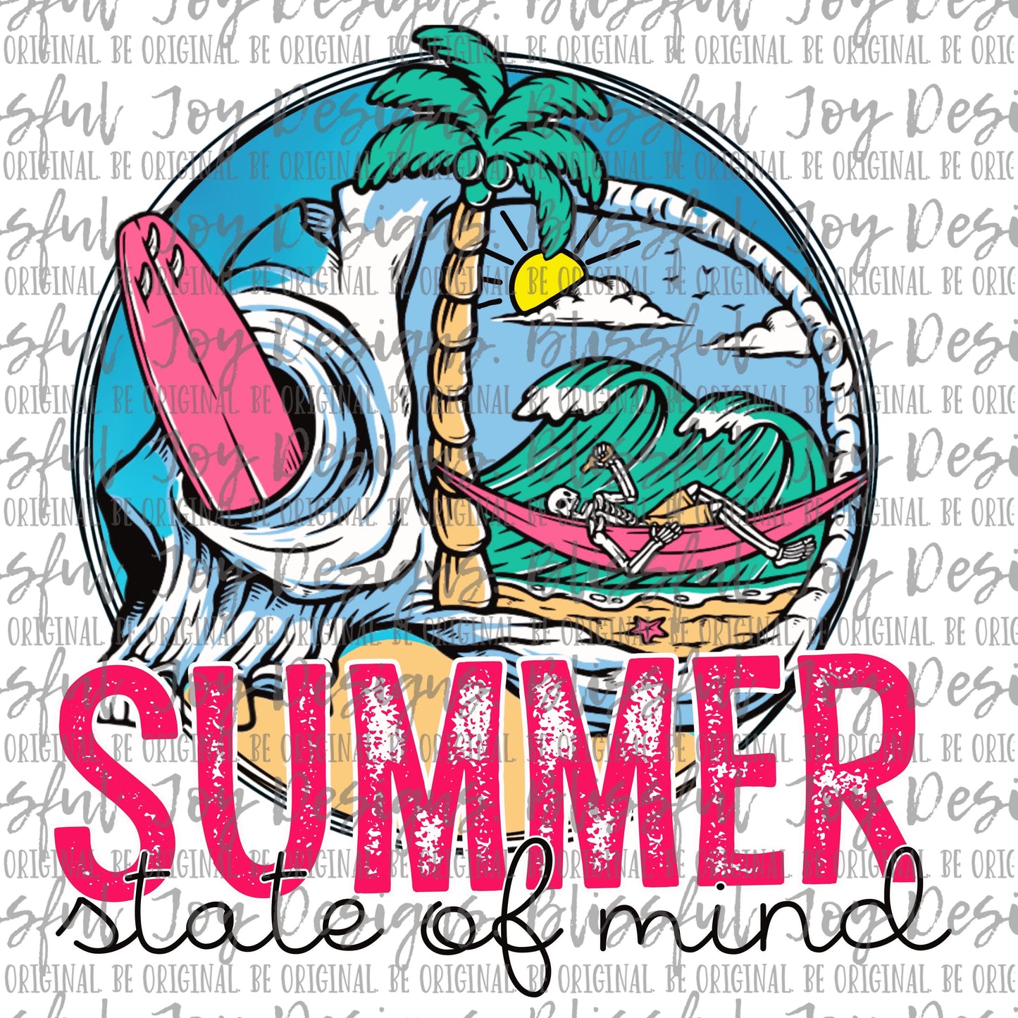 Summer State of Mind - Sublimation Transfer