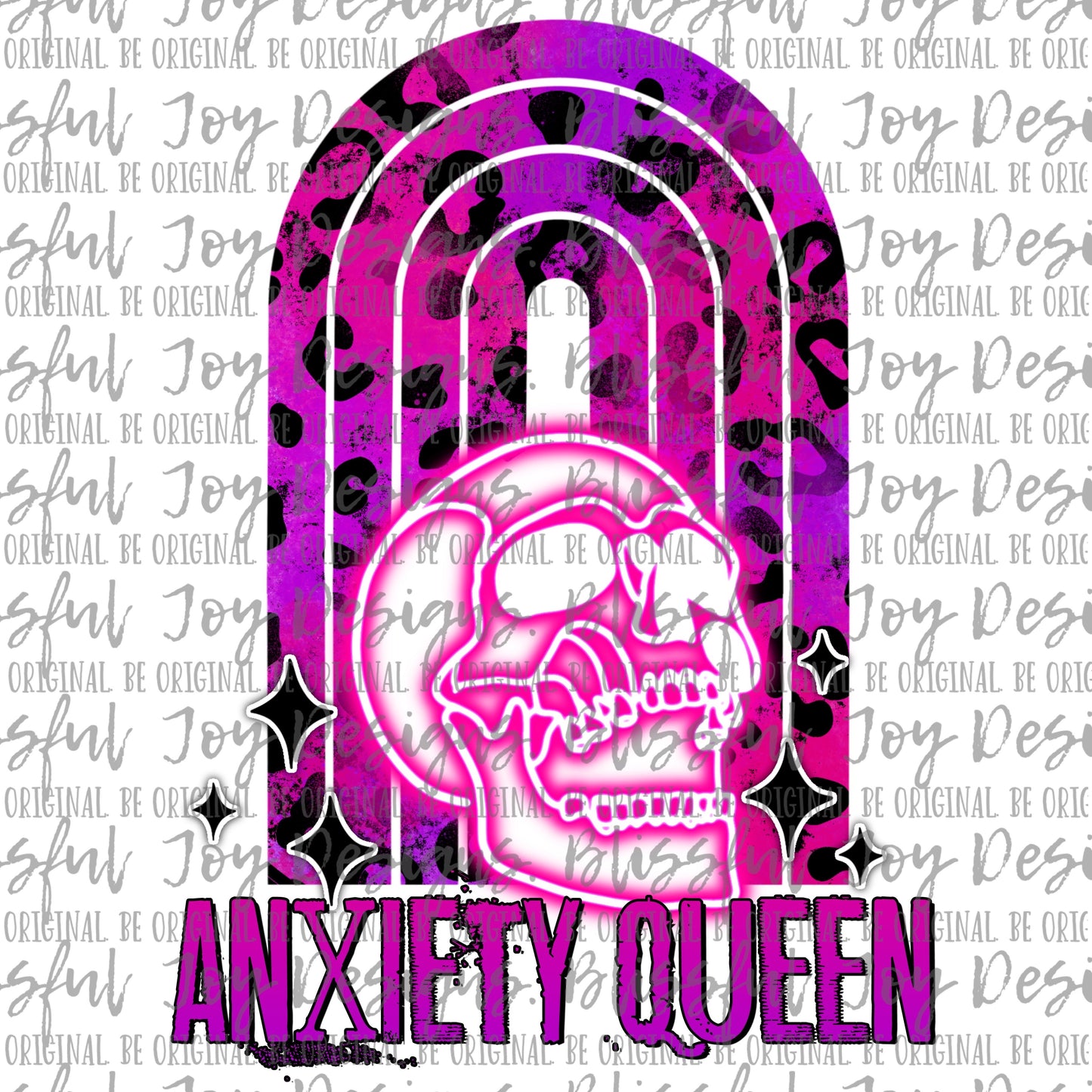 Anxiety Queen - Sublimation Transfer