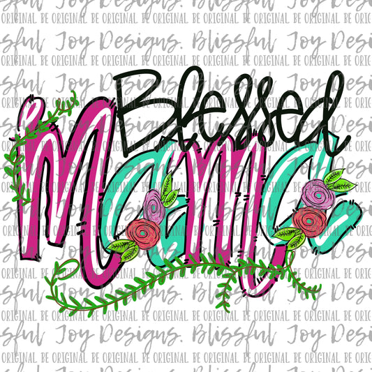 Blessed Mama - Sublimation Transfer