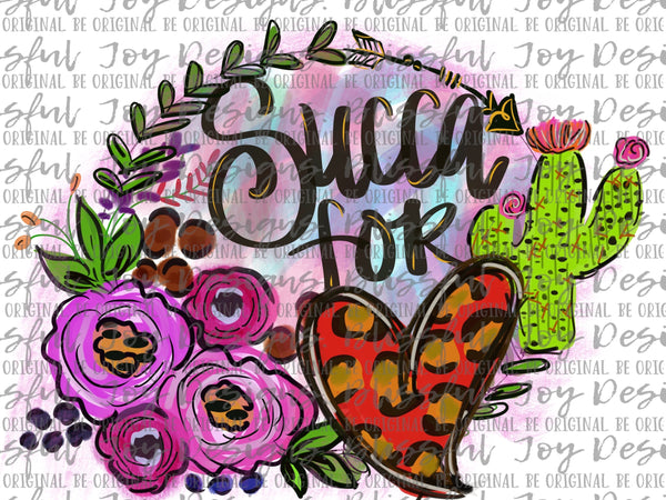 Succa For Love - Sublimation Transfer