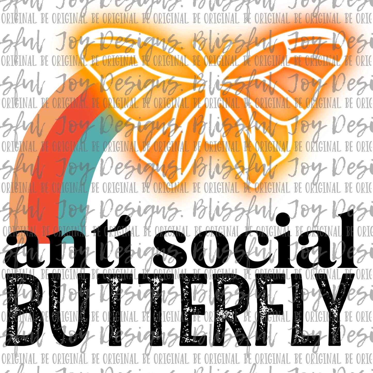 Anti-Social Butterfly - Sublimation Transfer