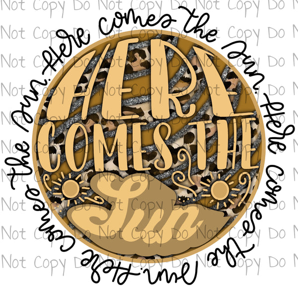 Here Comes The Sun - Sublimation Transfer