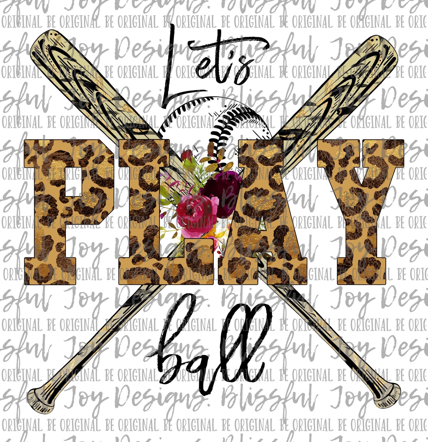 Let's Play Ball - Sublimation Transfer