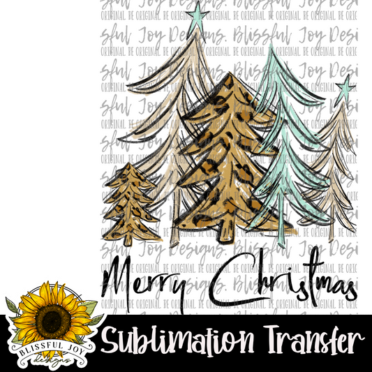 Merry Christmas - Sublimation Transfer