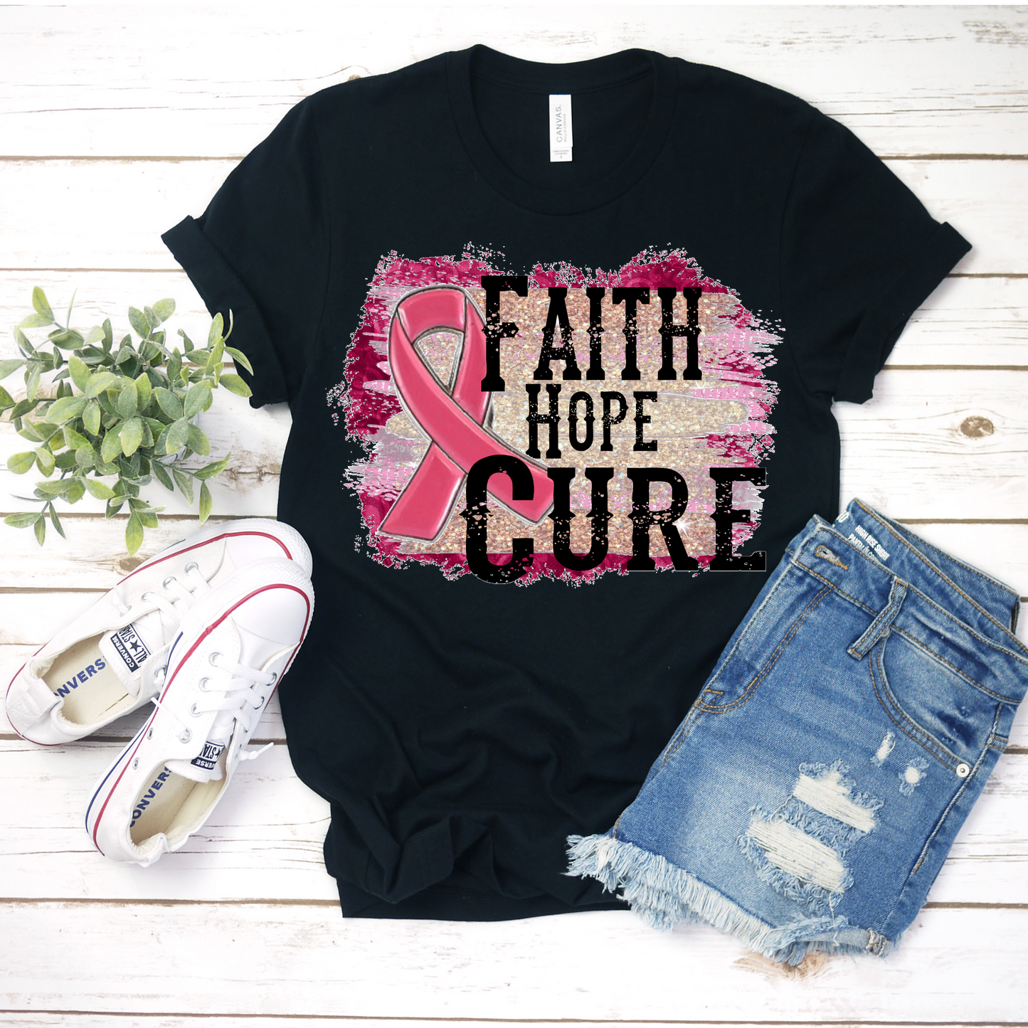 Faith Hope Cure - Sublimation Transfer